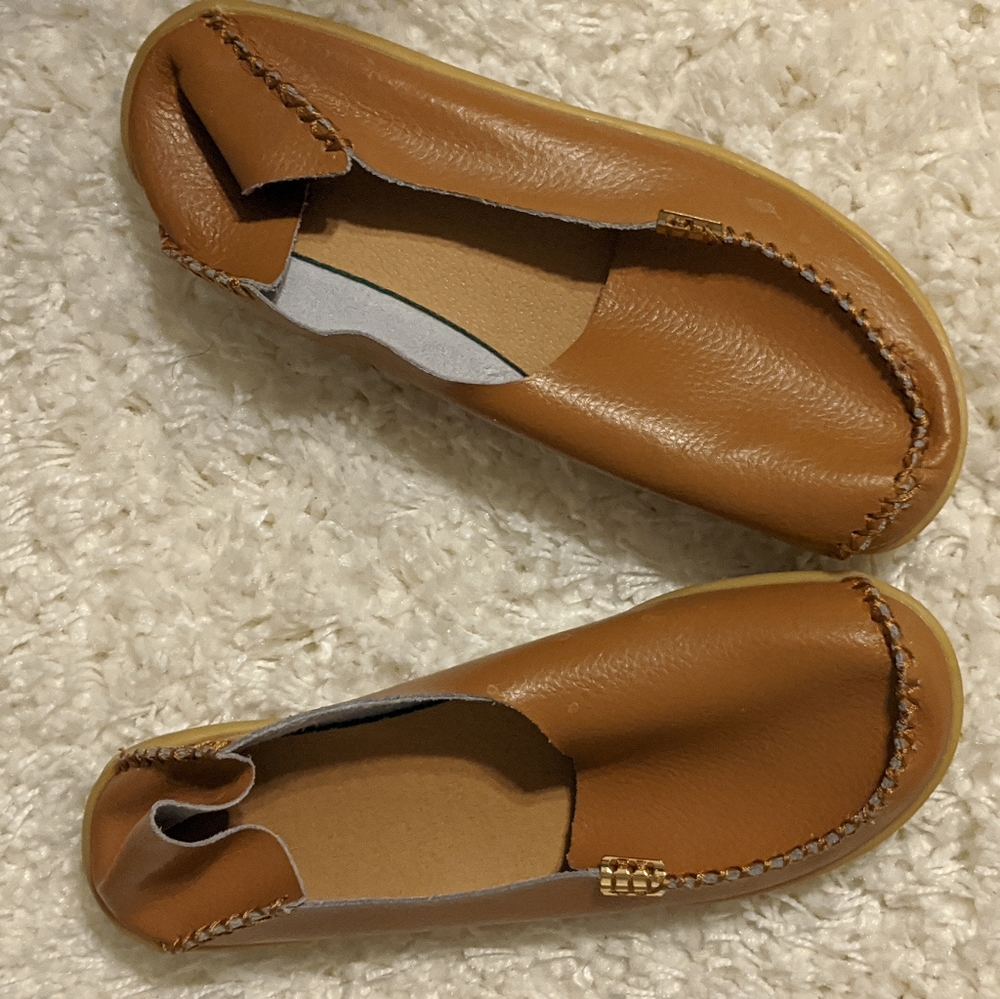 Tan Soft Leather Loafers